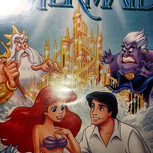 Rare Banned Cover Disney The Little Mermaid HTF VHS Black Diamond Authentic